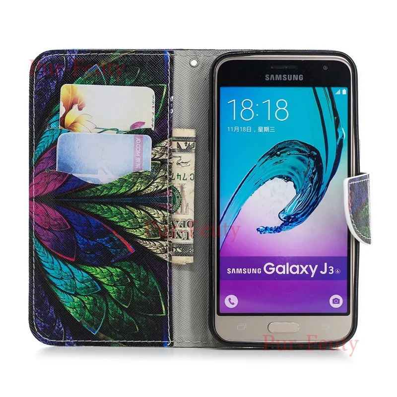 Для samsung Galaxy J 3 J320F J320f/ds чехол для samsung Galaxy J3 SM-J320F SM-J320F/DS кожаный чехол-книжка с подставкой