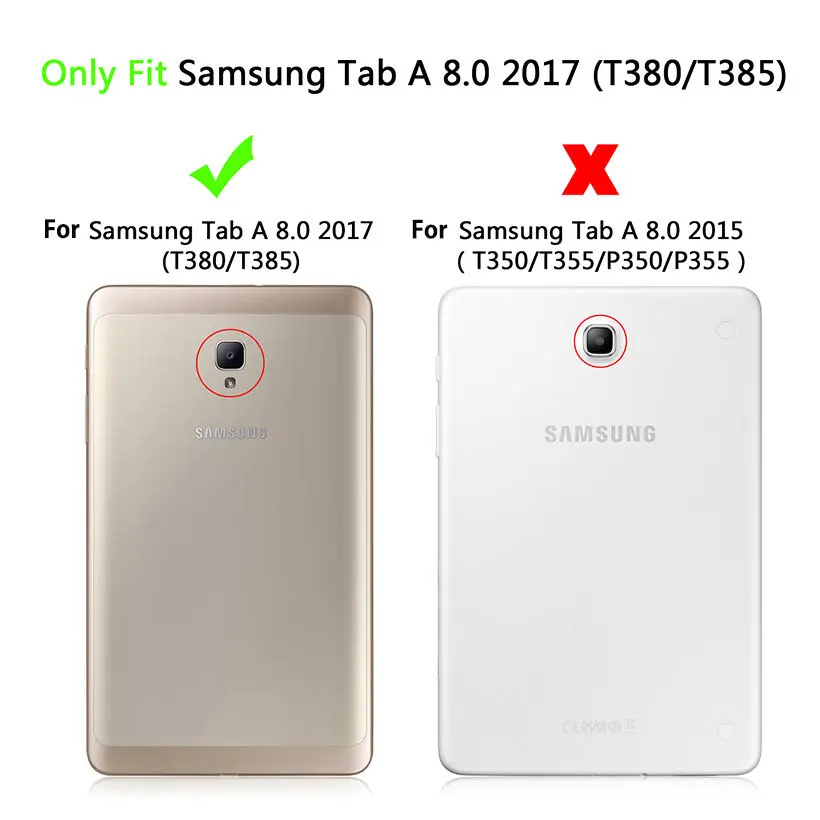 Модный чехол с рисунком панды и совы для samsung Galaxy Tab A 8,0 SM-T380 T385 8,", умный чехол, чехол для планшета+ пленка+ ручка