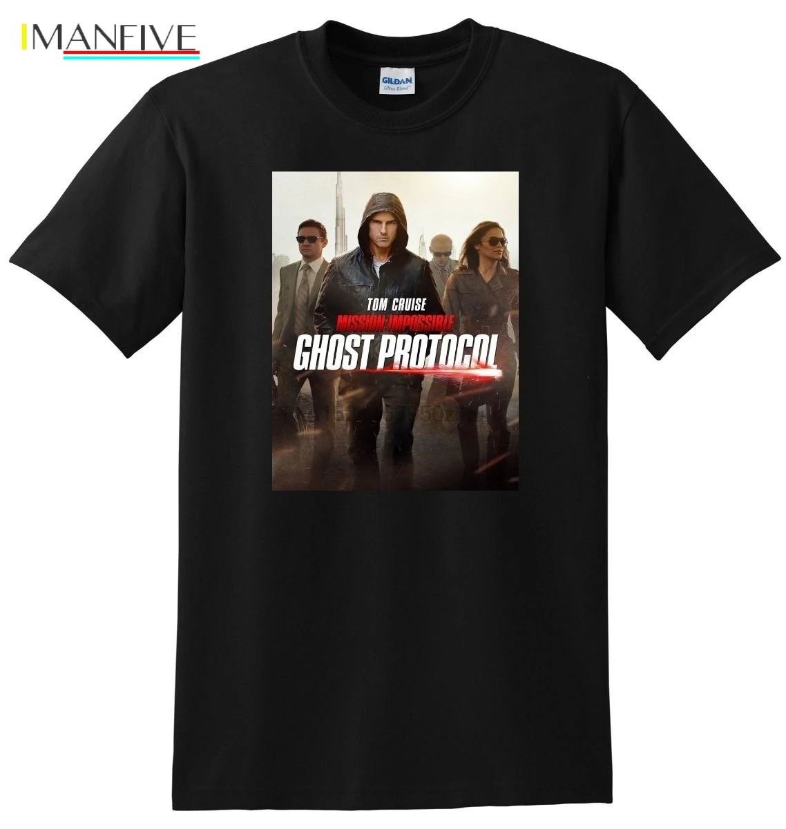 

Mission Impossible 4 Men's T shirt Simple Short-Sleeved Cotton T-Shirt Top Tee Tops Men Tee Shirts top tee