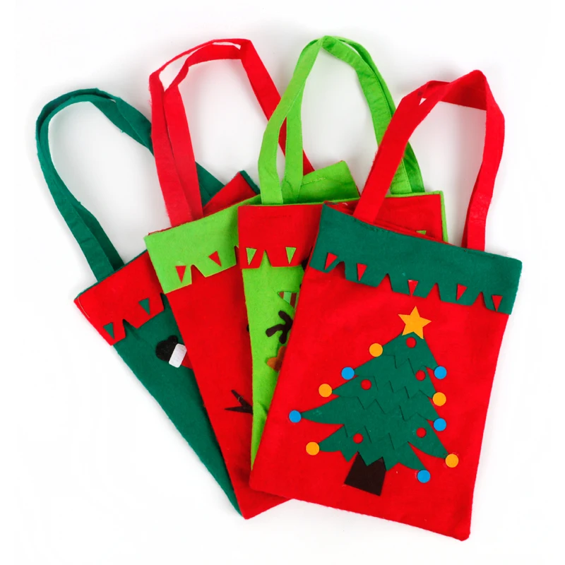 

1 piece Santa Claus sock gift bag Christmas houseware candy bag home kitchen storage tool organizer