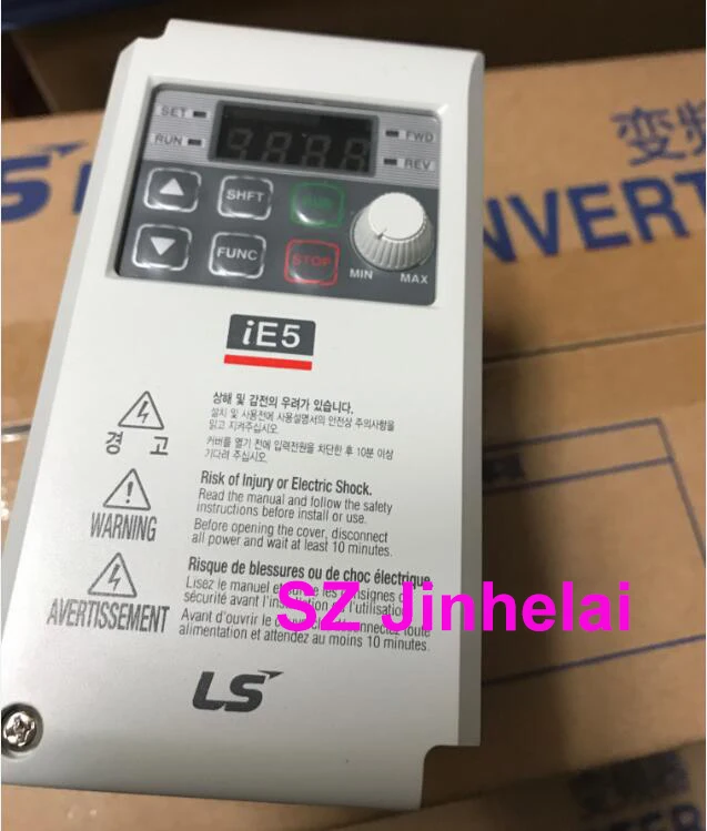 Inverter LS SV004iE5-1C 230 V Monofase 400 W Motore Elettrico Trifase 0,5 HP 