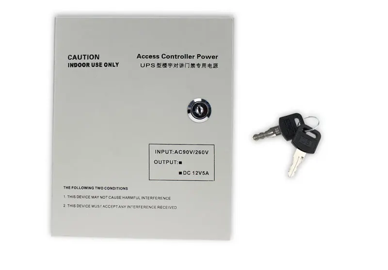 AC90V/260 V 5A источник питания с контролем доступа коробка DC12V UPS резервная батарея для всех видов электрического дверного замка с задержкой времени