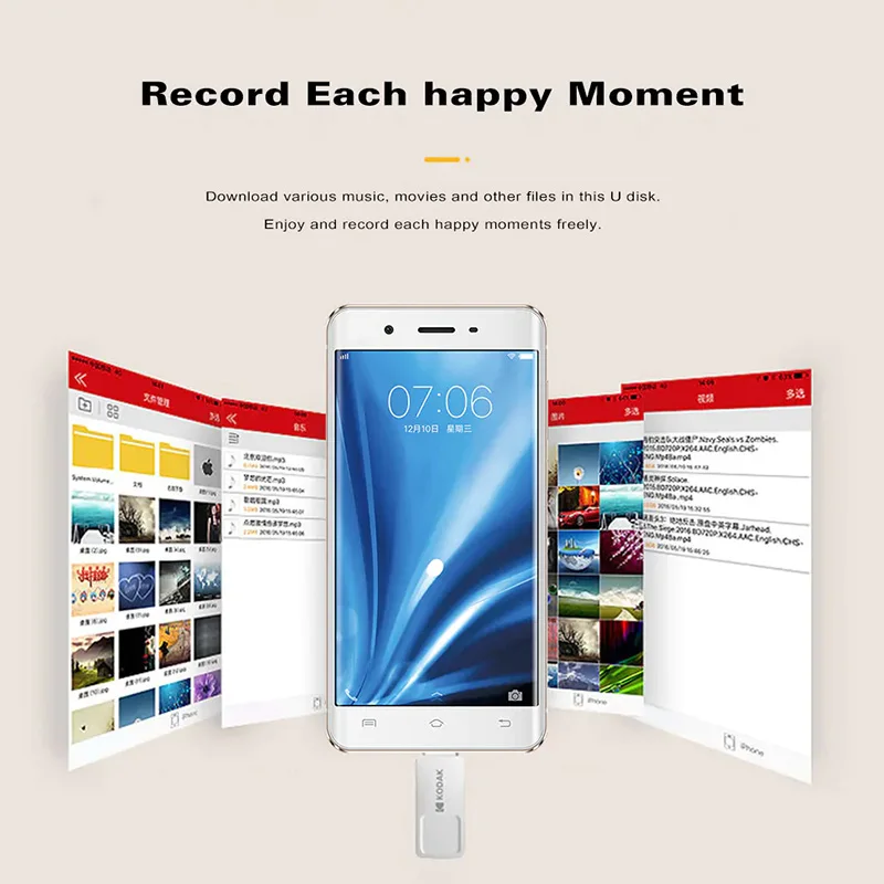 Kodak USB Flash Drive K223B USB3.1 Micro OTG двойной Интерфейс памяти stick16GB 32 GB 64 металла U диск 3 0
