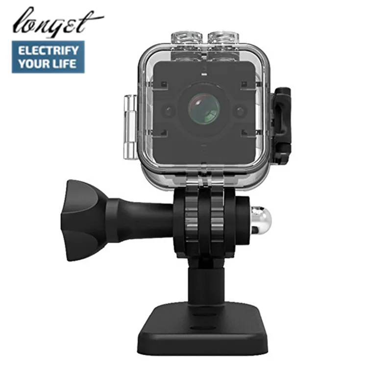 

LONGET SQ12 HD 1080P Waterproof Mini Camera Video Recorder Digital Sports Camera Night Vision Wide-Angle Camcorder VS SQ11 SQ9