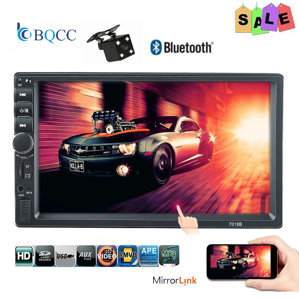 

HD 7 "inch 2 Din Double Din Car Stereo Touch Screen Car Player with FM /AUX/Blutooth/ Autoradio