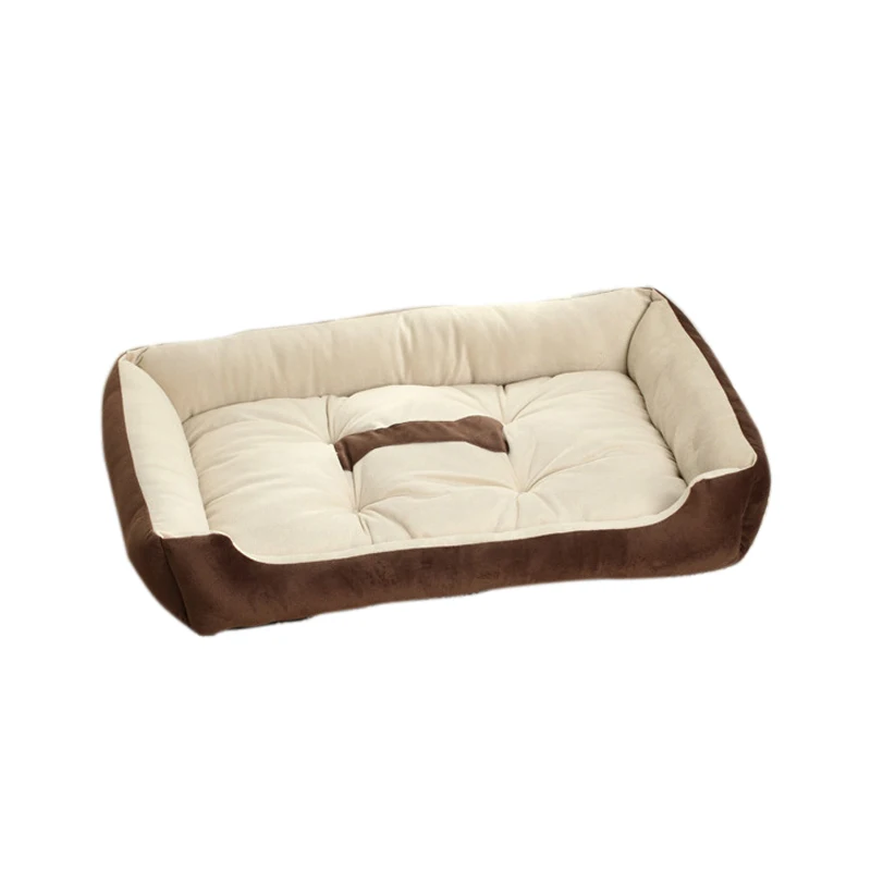 Теплый коричневый черный флис Питомник Собаки Кошки щенка кровать коврик дом подушка 2 цвета - Цвет: no1