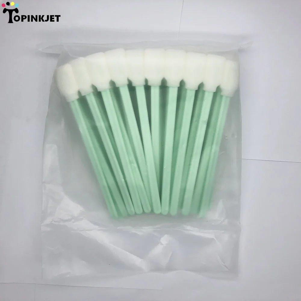 50pcs Sponge Sticks Swab Foam Cleaning Bud For Solvent Format Inkjet Printhead
