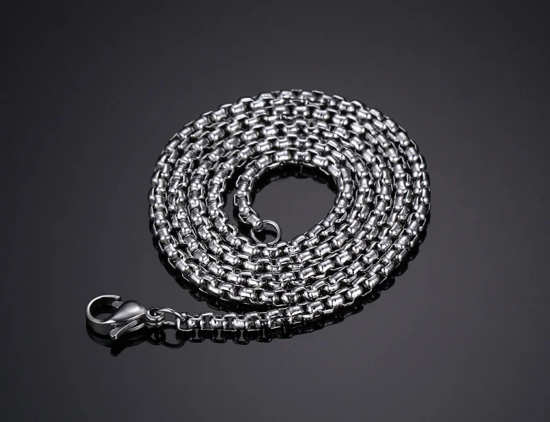 Vnox 20 дюймов цепи Цепочки и ожерелья для Для женщин Для мужчин 316L Нержавеющая сталь изделия подходят DIY кулон Интимные аксессуары
