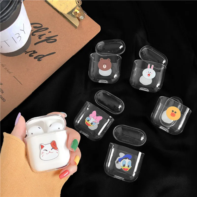 

Case For Airpods Cute Earphone Case For AirPods Cover Cartoon Wireless Earphone Accessories for Apple Airpods Hard Case Bag
