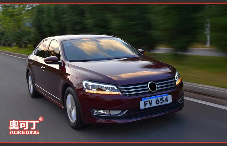 AKD автомобильный Стайлинг для VW Passat B7 фары 2012 Passat US светодиодный фонарь DRL Hid головной фонарь Ангел глаз биксеноновый луч аксессуары