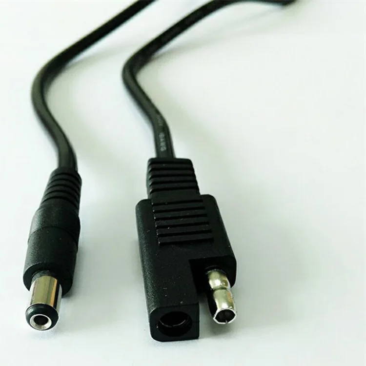 1 метр разъем SAE для DC5.5 * 2 Jack 10A/2464/18AWG медный шнур Удлинитель силовой кабель