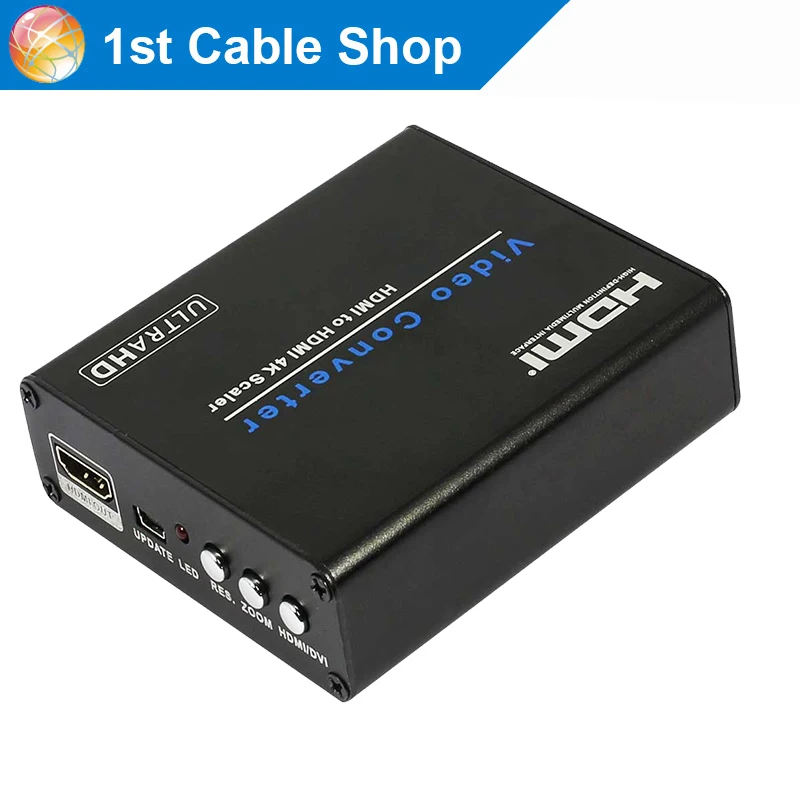 

HDMI to HDMI 4K Scaler amplifier HDMI down/upscaler with Zoom+aux audio 3D 1080P for PS4 PS3 HDTV Blue-DVD