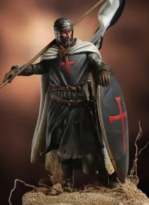 

1/32 Scale Resin Figure Building Kit Medieval Knights Templar