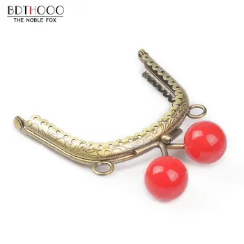 

10pcs/lot 8.5cm Metal Purse Frame Handle for Clutch Bag Handbag Accessories Making Kiss Clasp Lock Antique Bronze Bags Hardware