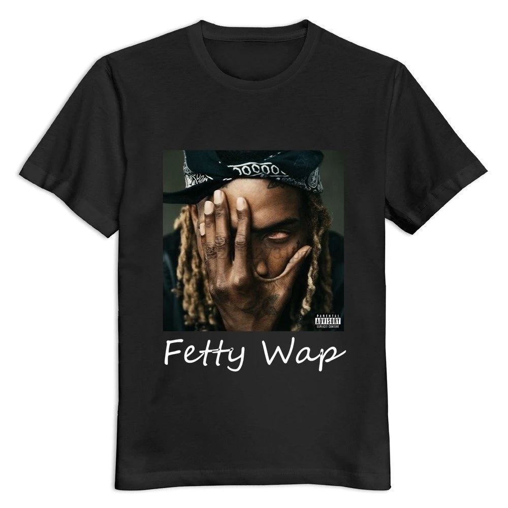 Мужская футболка с коротким рукавом Fetty Wap Hip Pop|Футболки| |
