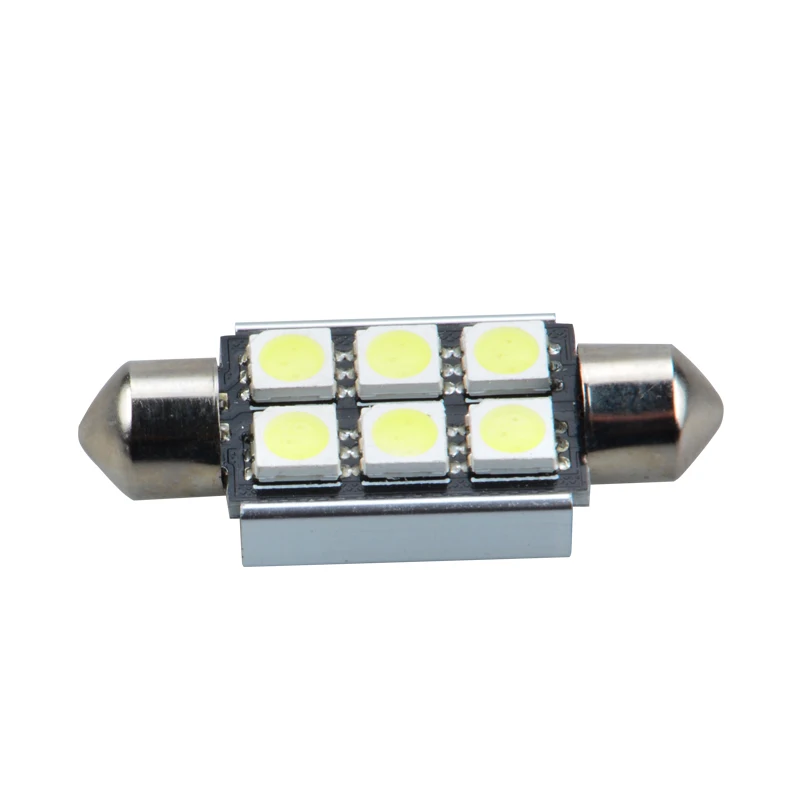 RACBOX 10 шт. Набор 39 мм CANbus C5W Автомобильные светодиодные лампы 5050 SMD для Audi Volkswagen Mercedes
