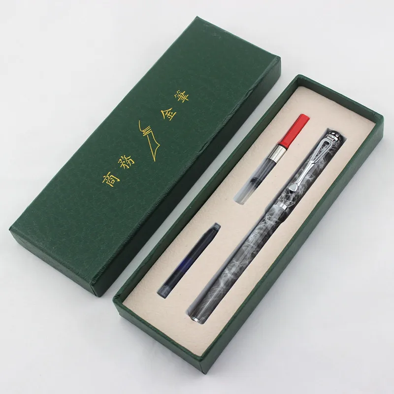 Jinhao 301 Алмазная перьевая ручка высококачественные серебристые стальные
