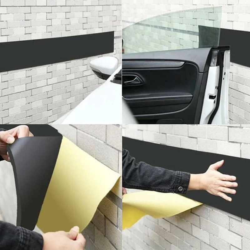 Защитная пленка для двери автомобиля 250x20 см, Защитная Наклейка для гаража на стену, высокое качество, 6 мм, резиновая пластиковая хлопковая уплотнительная лента