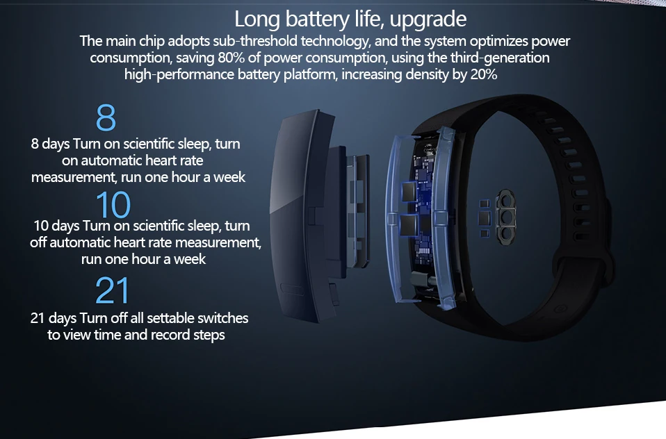 Фитнес браслет huawei ask b19