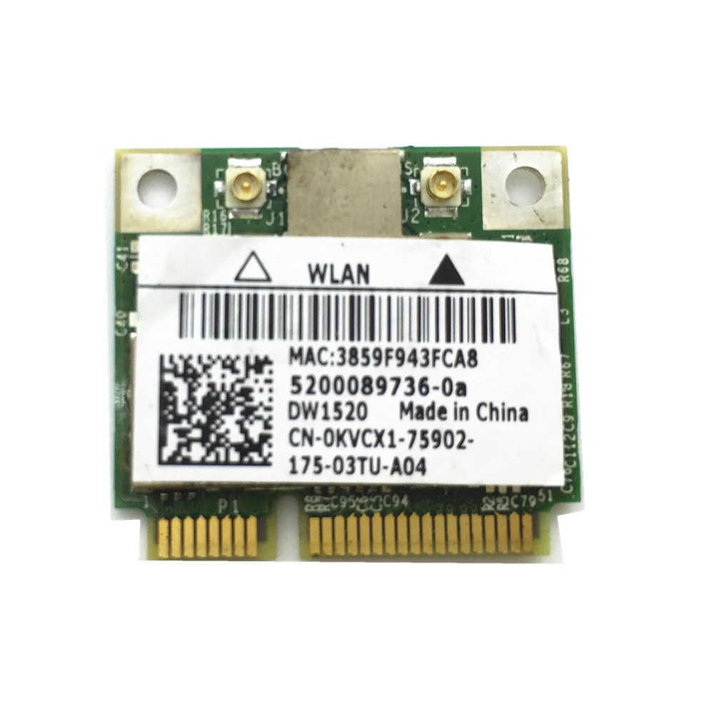 Half MiniPCI-E Card 300Mbps for DW1520 Wireless Broadcom BCM43224 BCM943224HMS Free shipping | Компьютеры и офис