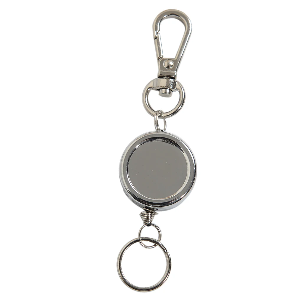 Retractable Keyring Key Chain ID Badge Holder Extendable Rope Key Ring Tool
