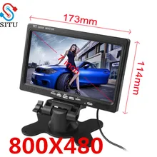 HD " дюймовый цветной TFT lcd автомобильный монитор заднего вида CCTV монитор дисплей с 2 каналами видео вход для DVD VCD камера заднего вида