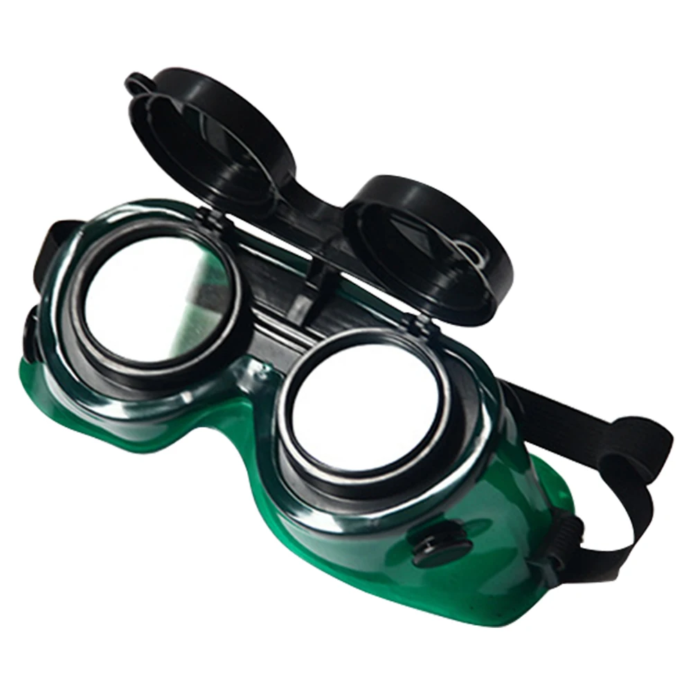 

Brazing Durable Soldering Welding Glasses Flip-Up Adjustable Industrial Goggles Two Layers Cutting Eyes Protection Safety Lenses