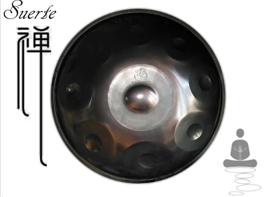 

Upgraded 10 notes Handmade Handpan Antique Finish F major D Minor Hang Drum music Hand pan Drums Percussion Musical instruments