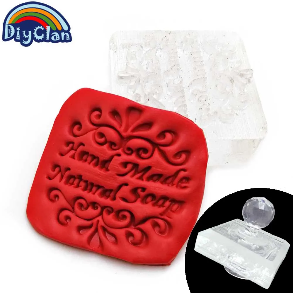 Buy Handmade resin soap stamp mold diy "natural soap