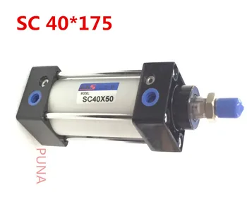 

Airtac Type 40mm Bore 175mm Stroke 1/4" bsp Standard Pneumatic Cylinder SC 40*175 40x170 Air Cylinders Single Rod 40-175