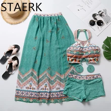 Бикини пуш-ап, женский купальник, купальник с бретелькой через шею, топ с принтом, Maillot De Bain, бикини, пляжные купальники, XXL, два предмета, цветочный подол, Fl