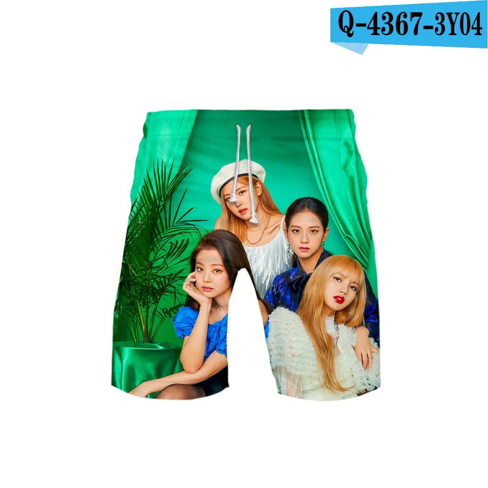 Blackpink Idol 3d принт повседневные шорты основные Улица Лето корейские шорты спортивные Kpop Moletom человек брюки Hipster - Цвет: Q4367