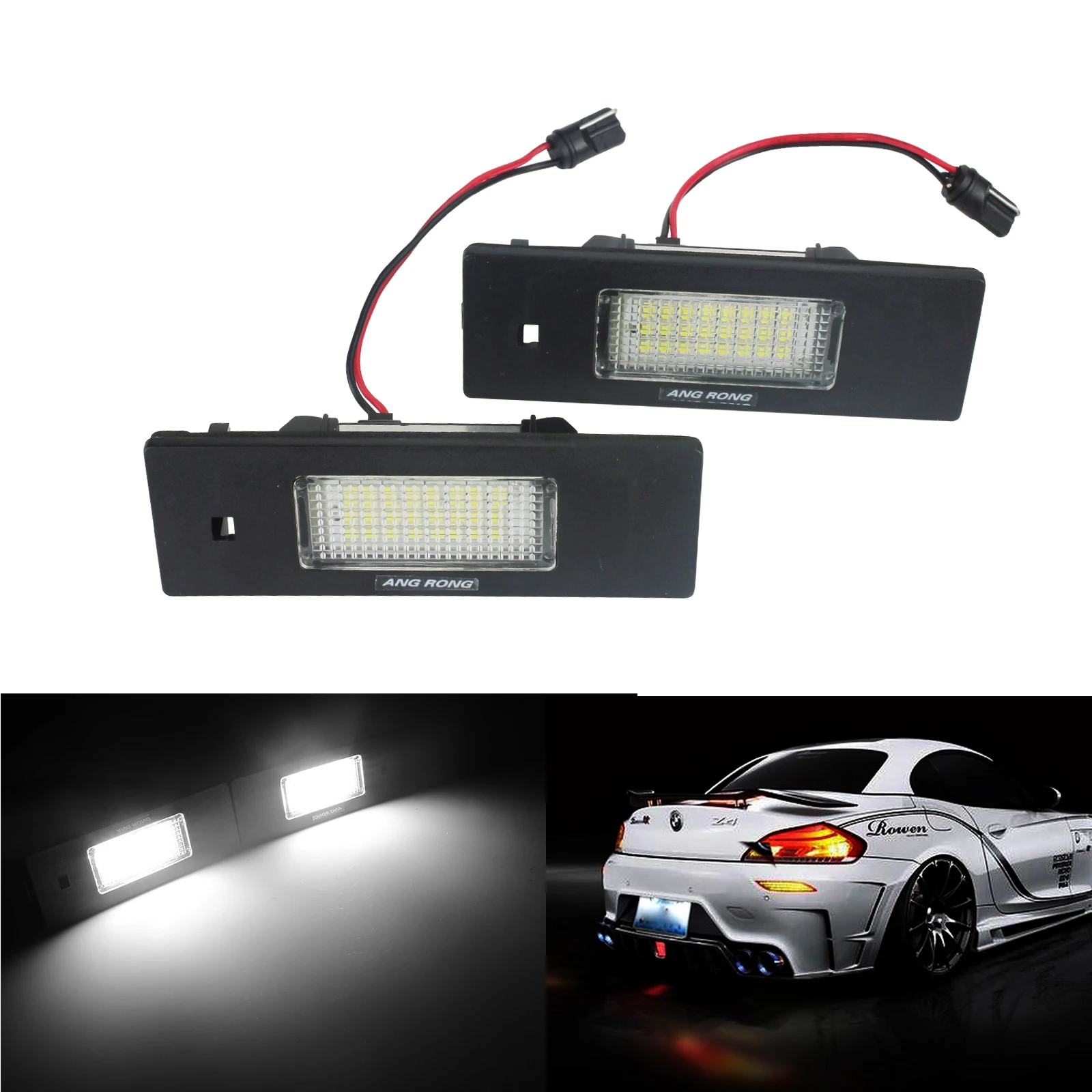 xenon number plate lights