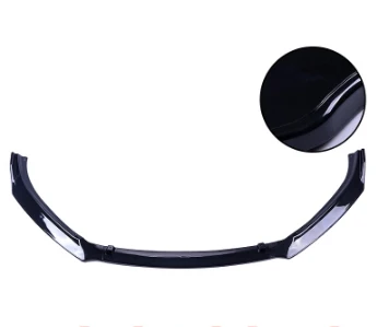 for Mazda 3 Axela sedan sedan appearance ABS black front bumper lip Car Styling - Цвет: Bright black