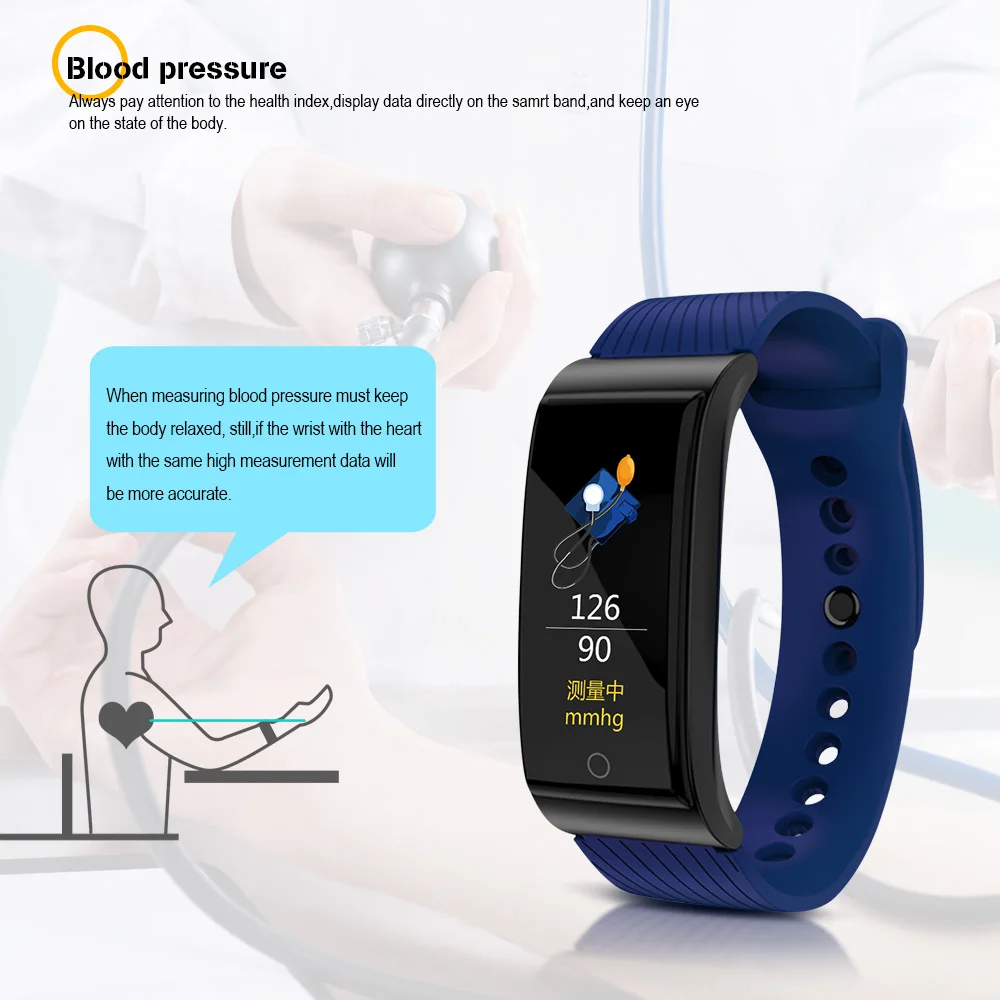  VERYFiTEK F4 Metal Smart Band Wristband Blood Pressure Heart Rate Monitor Men Women Fitness Watch P - 32892394982