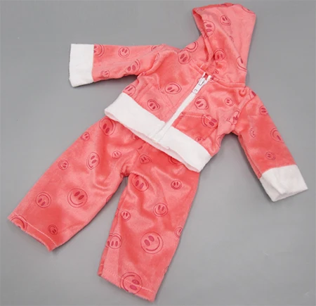 Детская Одежда для кукол подходит для 43 см игрушки Новорожденные куклы аксессуары розовый красный повседневный костюм - Цвет: M--282