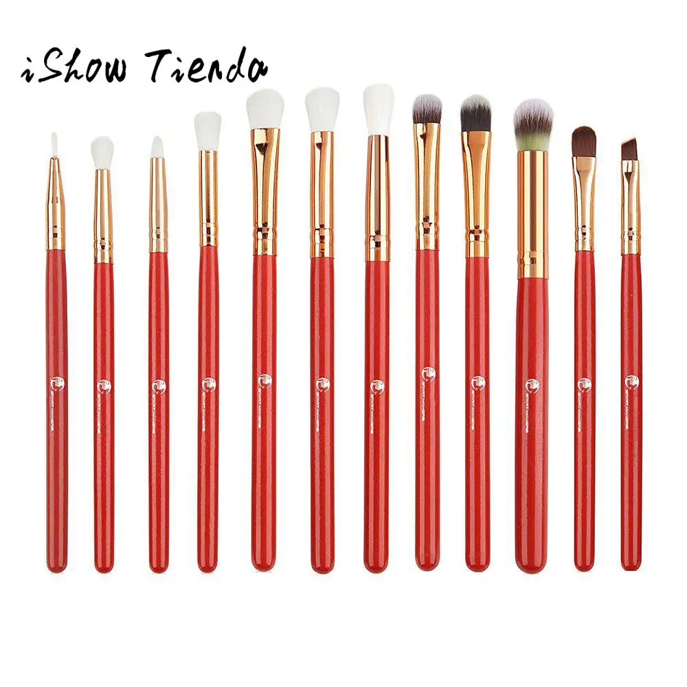 

12PCS Makeup Brush Suit Eye Shadow Brush Foundation Lip Brush Makeup Tool Wool Fiber Brush Synthetic Hair