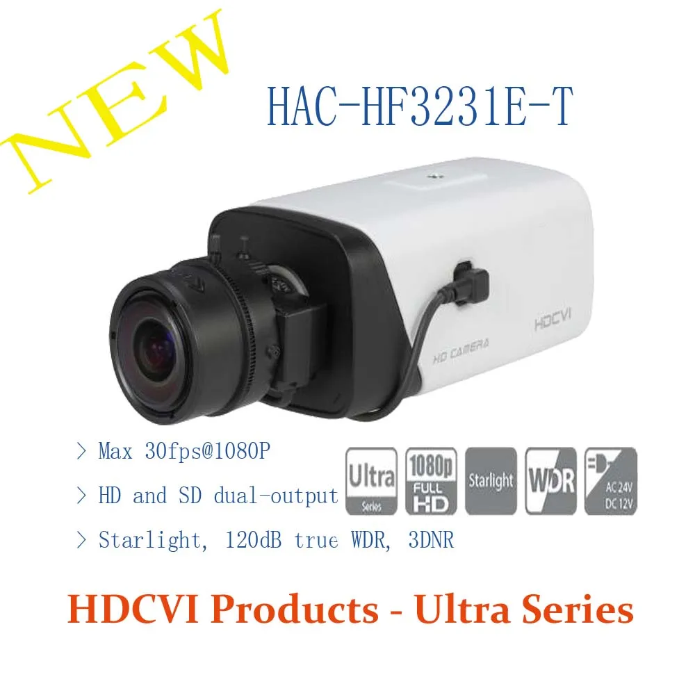 DAHUA CCTV Security Camera 2MP FULL HD Starlight HDCVI Box Camera Without Logo HAC HF3231E T
