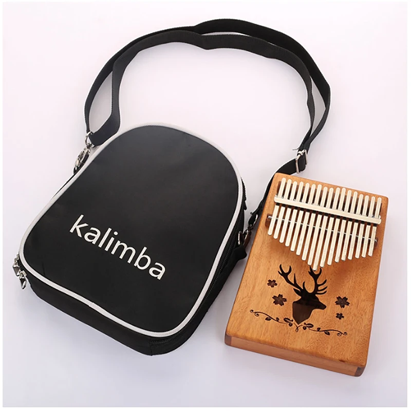 

Kalimba 17 / 15 / 10 Key Universal Storage Shoulder Portable Bag Thumb Piano Kalimba Mbira Soft Case Oxford Cloth Inside Cotton