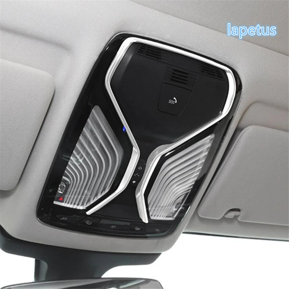 

Lapetus Front Seat Roof Upper Reading Lights Lamp Decoration Frame Cover Trim 1 Pcs Matte Style Fit For BMW X5 G05 2019 ABS