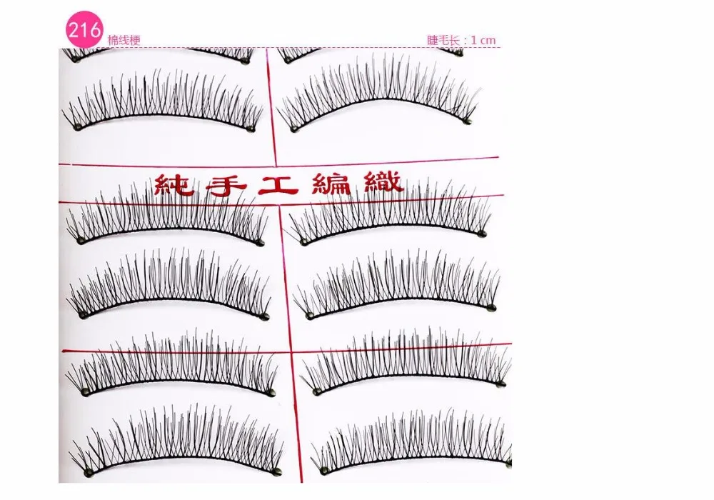 Top 10 Pairs Fake Eyelashes 3D Mink Lashes False Thick Full Strip Long
