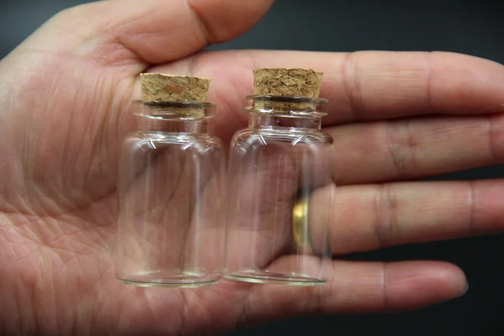 100pcs 30*50mm Clear Glass Bottle Vials Empty Sample Jars with Cork Stopper Message Vial Weddings Wish Bottle Home Storage Box 5