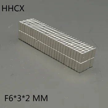 

100pcs/lot Magnet 6x3x2 N35 Strong Square NdFeB Rare Earth Magnet 6*3*2 Neodymium Magnets 6 x 3 x 2 for motor