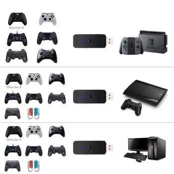 

Wireless Controller Adapter for Nintendo Switch/PC & PS3 WiiU, Bluetooth Converter Adapter for Wireless PS4/PS3/Switch/Xbox One