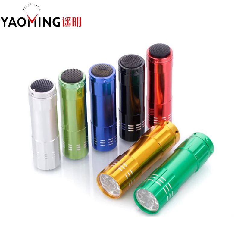 

100 PCS Pocket Flashlights 9 Cree Mini Led Flashlights Tactical Waterproof Portable Outdoor Lighting Mini Torches By AAA