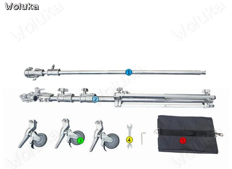 Штанга для фотостудии 5,3 м штатив сверхмощный наклонная рука легкая рама с песком универсальный ролик аэрофотосъемки держатель для потолочного светильника CD15 T02