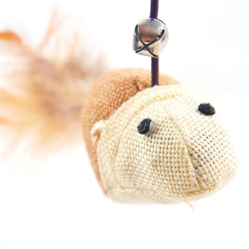 Hot Lovely Cat Mice Toys 1 Pc Wooden Pole Hemp Mice Mouse Rods Plaything Environmental Pet Tease Cat Toys Hot Lovely Cat Mice Toys 1 Pc Wooden Pole Hemp Mice Mouse Rods Plaything Environmental Pet Tease Cat Toys