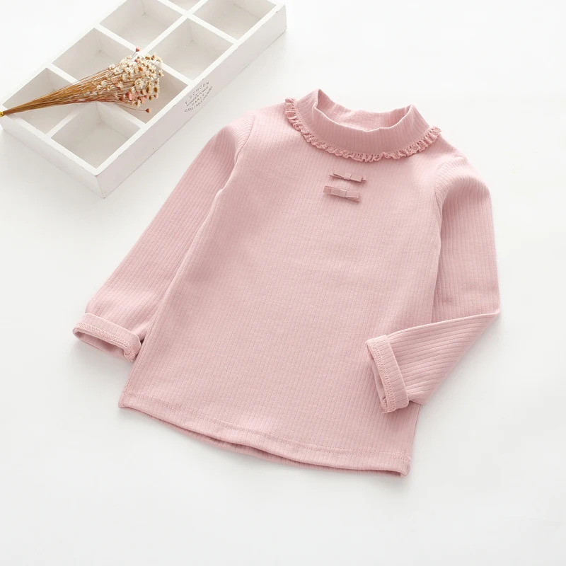 Новинка 2018 весенне осенняя Кружевная футболка с длинными рукавами для девочек