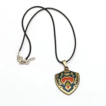 

HSIC 10PCS/LOT Wholesale The Legend of Zelda Necklace Colorful Triangular Pendant Necklace Men Friendship Game Jewelry 12455