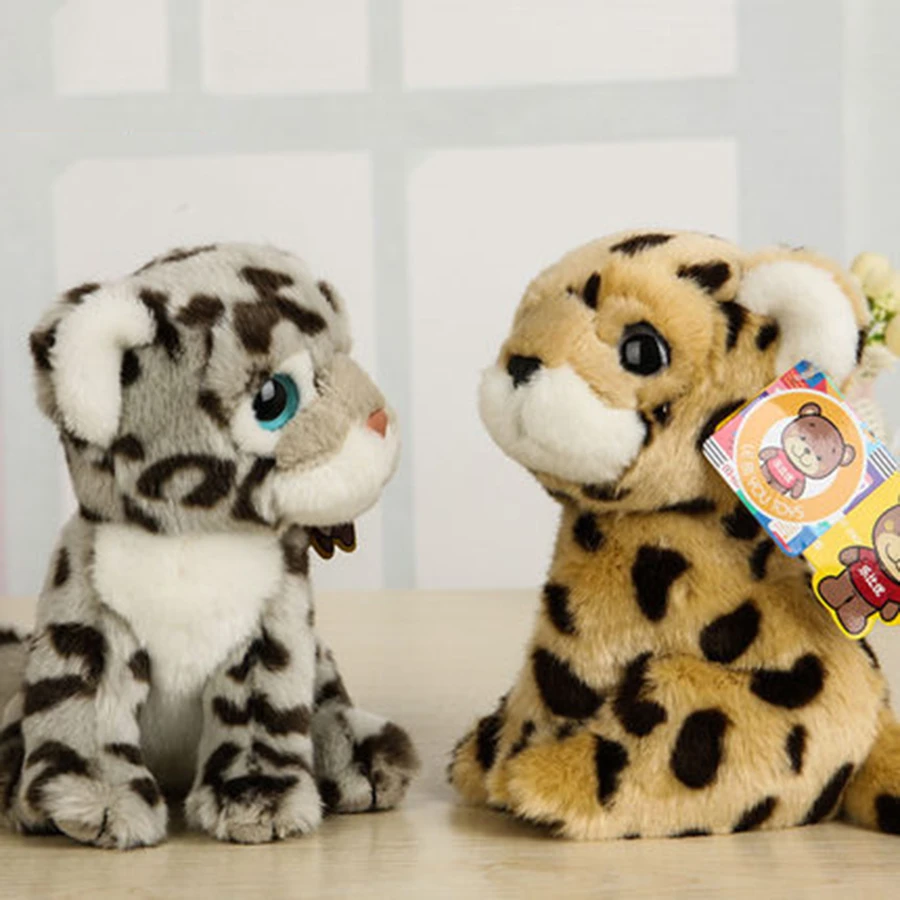 Snow Leopard Плюшевые Чучела Животных Peluche Миниатюрный Детские Мягкие Игрушки